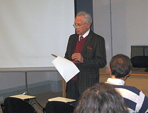 Mario Gandini nel corso del suo intervento