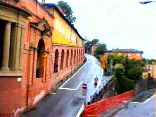 L'inizio della salita visto dal Meloncello